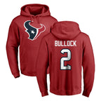 Kooe H.Texans #2 Calen Bullock Player Red Pro Line Pullover Hoodie Limited Game Stitched Jerseys