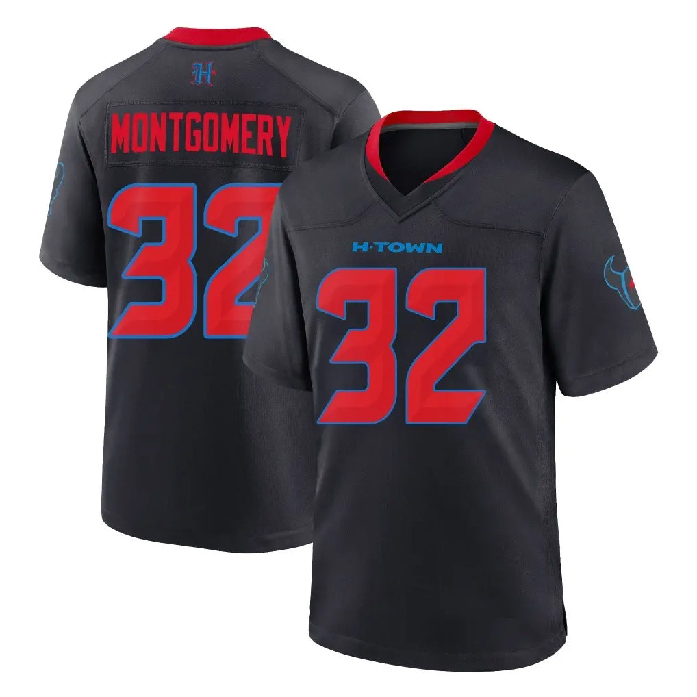 Kooe H.Texans #32 David Montgomery Player Navy 2nd Alternate Home Game Stitched Jerseys
