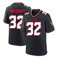 Kooe H.Texans #32 David Montgomery Player Navy Team Home Game Stitched Jerseys