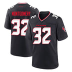 Kooe H.Texans #32 David Montgomery Player Navy Team Home Game Stitched Jerseys