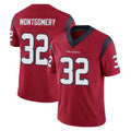 Kooe H.Texans #32 David Montgomery Player Red Limited Vapor Untouchable Home Game Stitched Jerseys