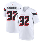 Kooe H.Texans #32 David Montgomery Player White Home Game Stitched Jerseys