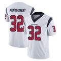 Kooe H.Texans #32 David Montgomery Player White Limited Vapor Untouchable Home Game Stitched Jerseys