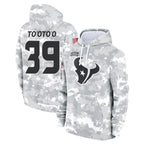 Kooe H.Texans #39 Henry To'oTo'o Player Arctic Camo Salute to Service Hoodies Limited Game Stitched Jerseys