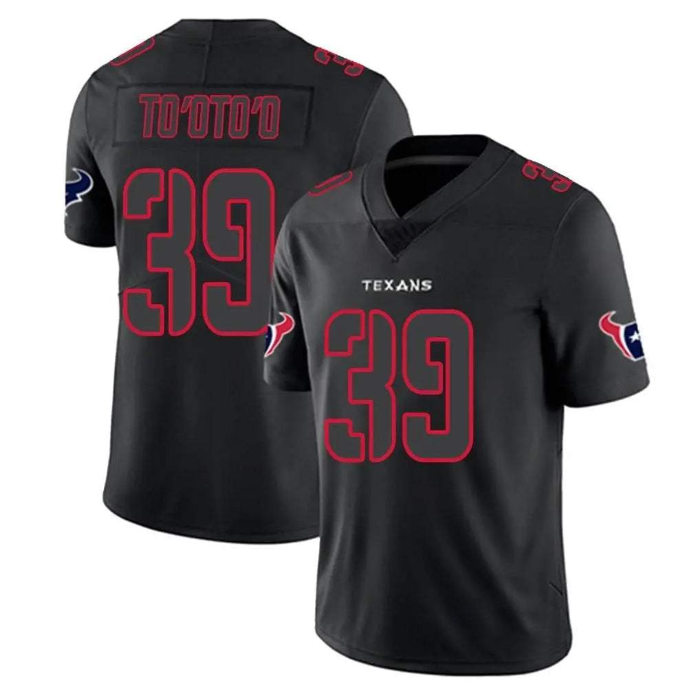 Kooe H.Texans #39 Henry To'oTo'o Player Black Impact Limited Game Stitched Jerseys