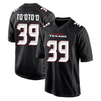 Kooe H.Texans #39 Henry To'oTo'o Player Carbon Black Fashion Home Game Stitched Jerseys