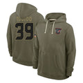 Kooe H.Texans #39 Henry To'oTo'o Player Olive Salute to Service Pullover Hoodies Limited Stitched Jerseys