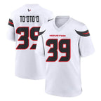 Kooe H.Texans #39 Henry To'oTo'o Player White Home Game Stitched Jerseys
