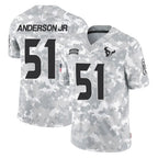 Kooe H.Texans #51 Will Anderson Jr. Player Arctic Camo Salute To Service Limited Game Stitched Jerseys