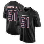 Kooe H.Texans #51 Will Anderson Jr. Player Black Fashion Home Game Stitched Jerseys