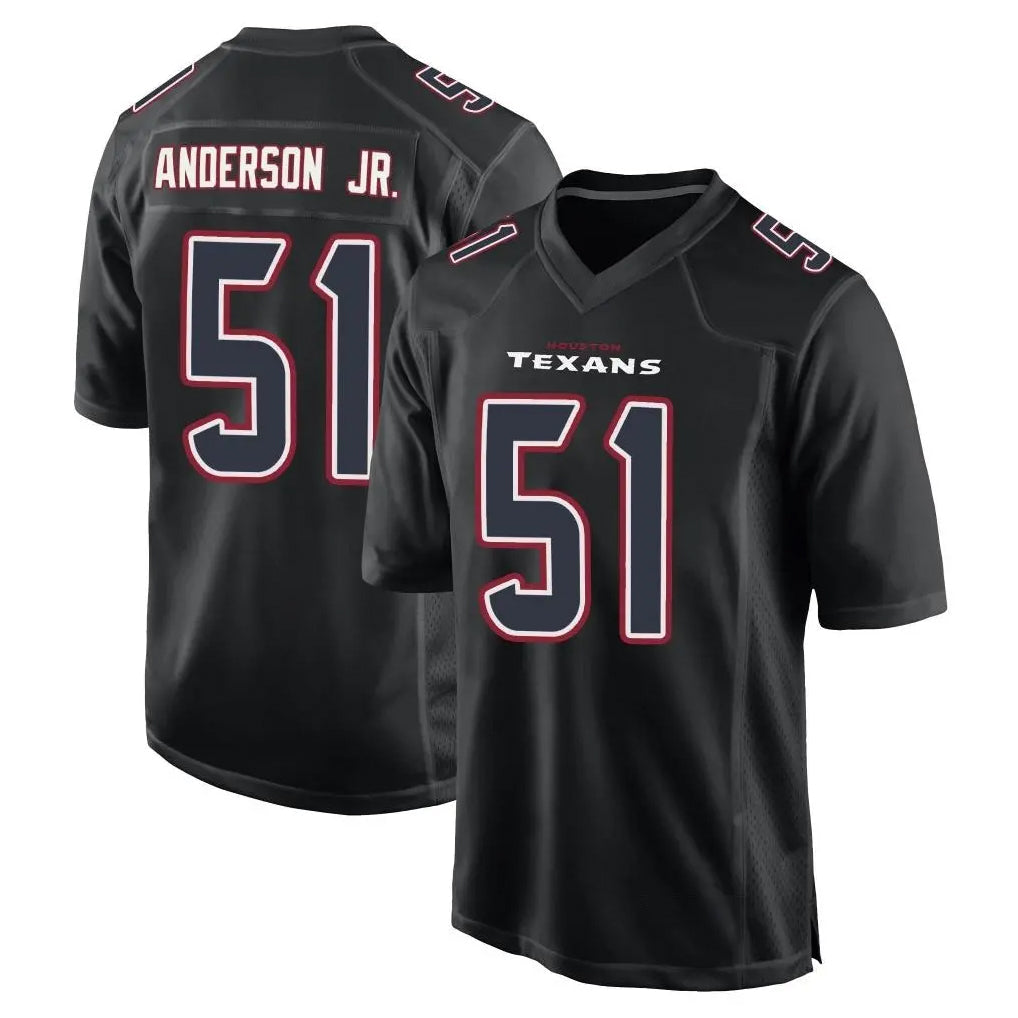 Kooe H.Texans #51 Will Anderson Jr. Player Black Fashion Home Game Stitched Jerseys
