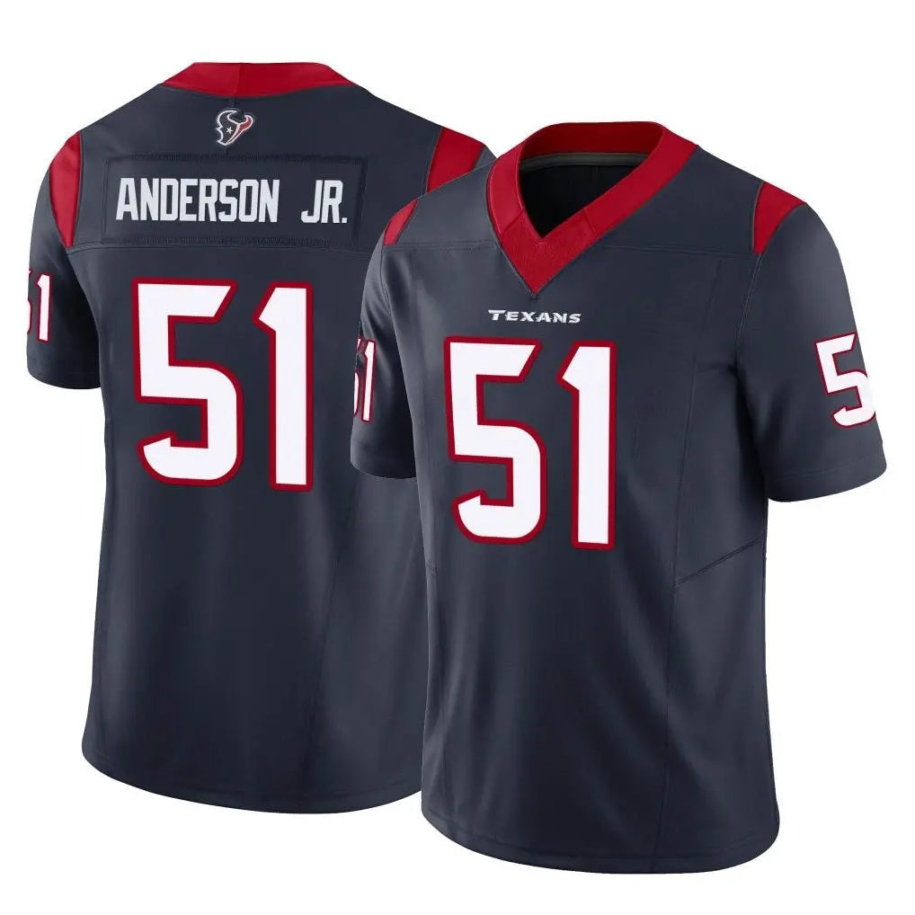 Kooe H.Texans #51 Will Anderson Jr. Player Navy Limited Vapor F.U.S.E. Home Game Stitched Jerseys