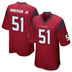Kooe H.Texans #51 Will Anderson Jr. Player Red Home Game Stitched Jerseys