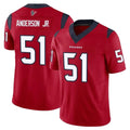 Kooe H.Texans #51 Will Anderson Jr. Player Red Limited Vapor F.U.S.E. Home Game Stitched Jerseys