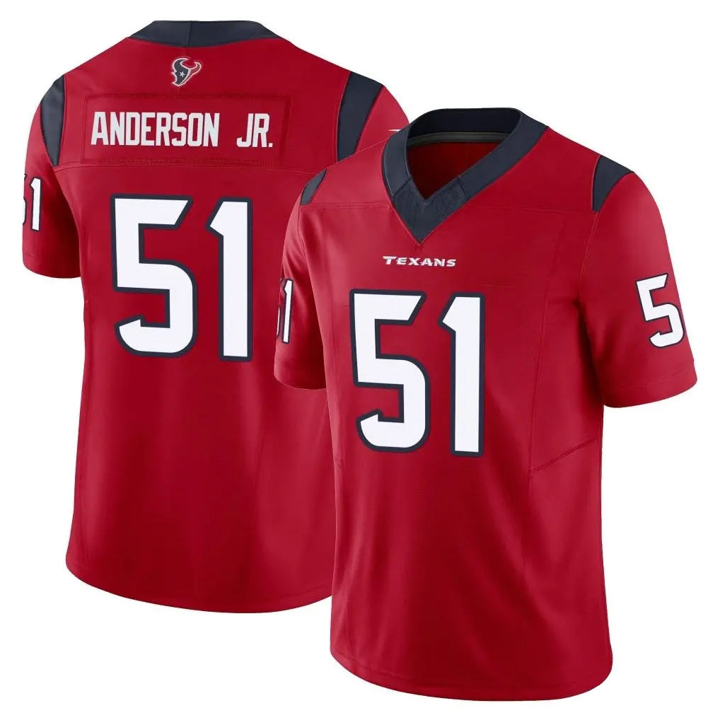 Kooe H.Texans #51 Will Anderson Jr. Player Red Limited Vapor F.U.S.E. Home Game Stitched Jerseys