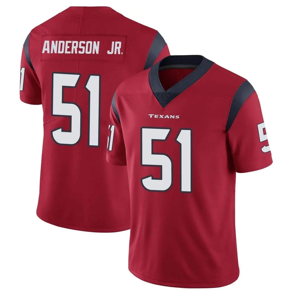 Kooe H.Texans #51 Will Anderson Jr. Player Red Limited Vapor Untouchable Home Game Stitched Jerseys