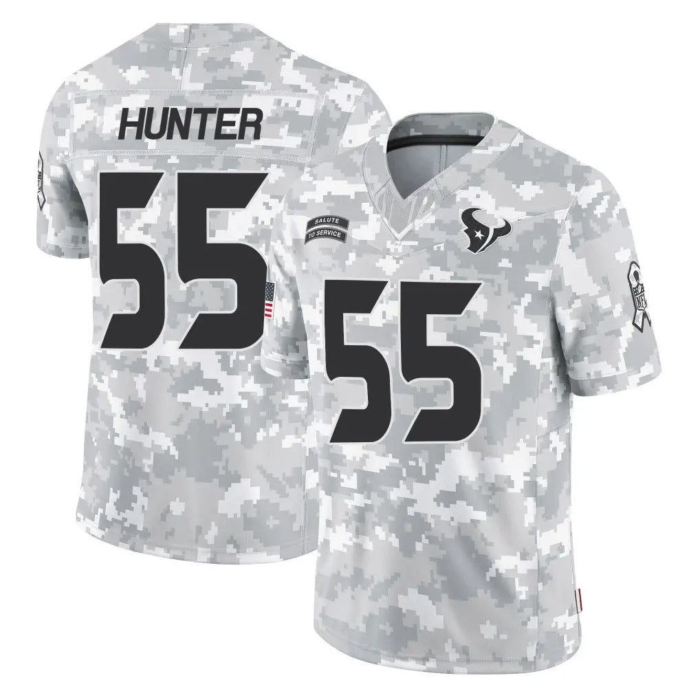 Kooe H.Texans #55 Danielle Hunter Player Arctic Camo Salute To Service Limited Game Stitched Jerseys
