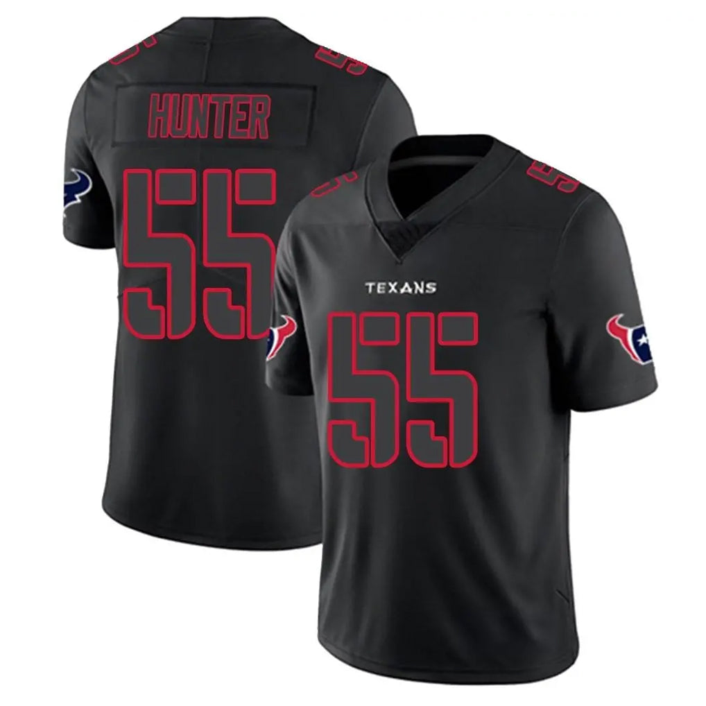 Kooe H.Texans #55 Danielle Hunter Player Black Impact Limited Game Stitched Jerseys