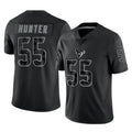 Kooe H.Texans #55 Danielle Hunter Player Black Reflective Limited Game Stitched Jerseys