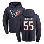 Kooe H.Texans #55 Danielle Hunter Player Navy Pro Line Pullover Hoodie Limited Game Stitched Jerseys