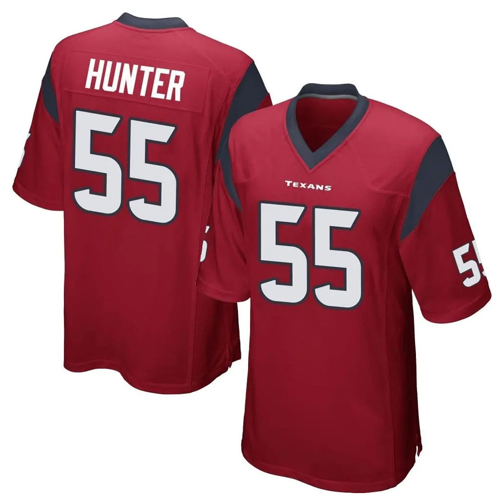 Kooe H.Texans #55 Danielle Hunter Player Red Home Game Stitched Jerseys