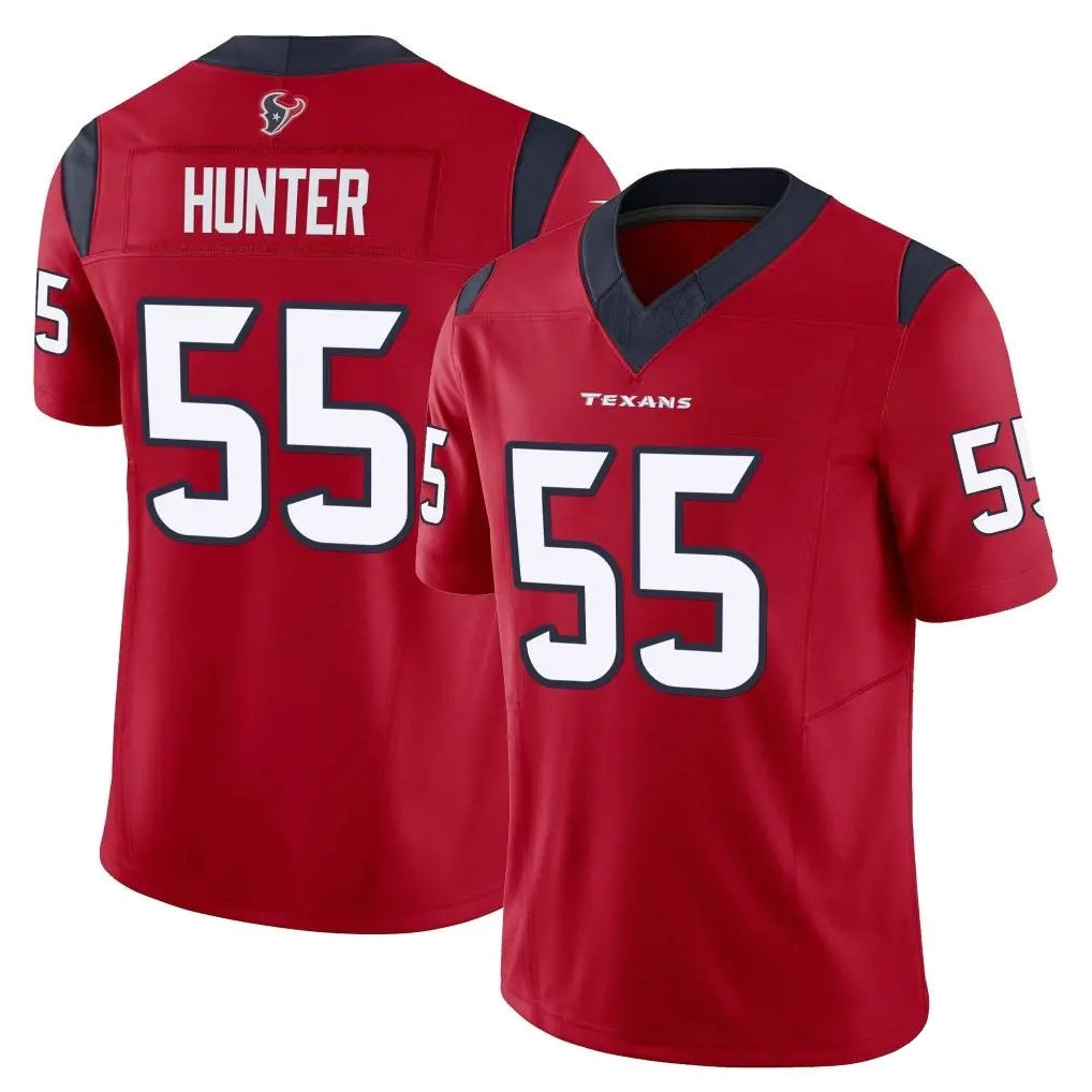 Kooe H.Texans #55 Danielle Hunter Player Red Limited Vapor F.U.S.E. Home Game Stitched Jerseys