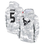 Kooe H.Texans #5 Jalen Pitre Player Arctic Camo Salute to Service Hoodies Limited Game Stitched Jerseys