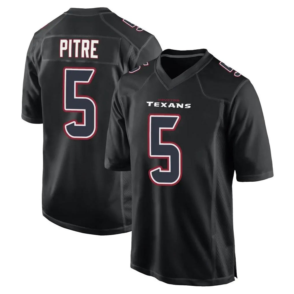 Kooe H.Texans #5 Jalen Pitre Player Black Fashion Home Game Stitched Jerseys