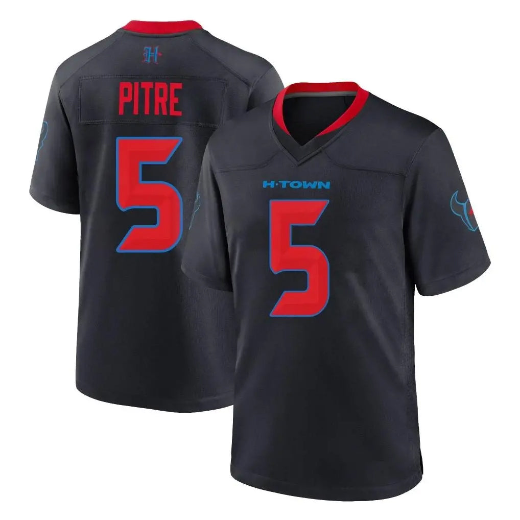 Kooe H.Texans #5 Jalen Pitre Player Navy 2nd Alternate Home Game Stitched Jerseys