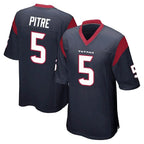 Kooe H.Texans #5 Jalen Pitre Player Navy Home Game Stitched Jerseys