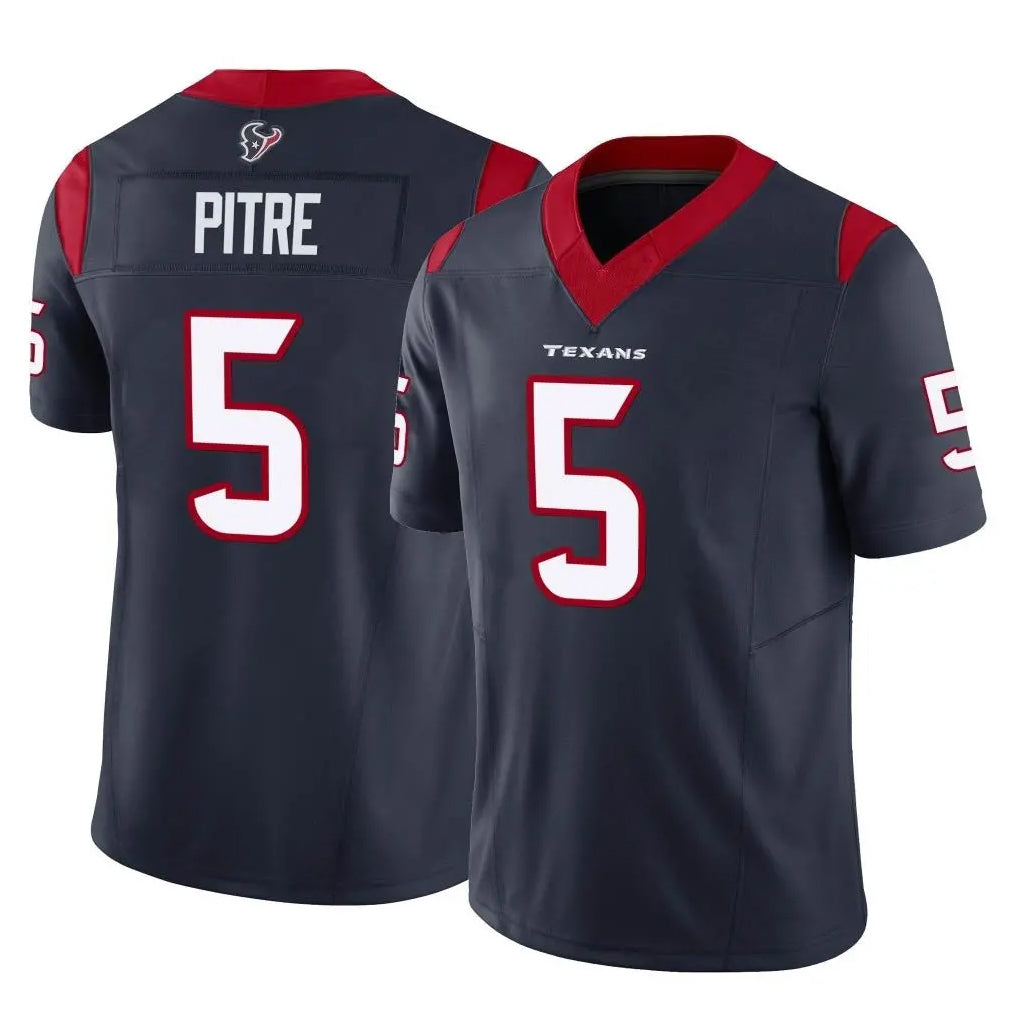 Kooe H.Texans #5 Jalen Pitre Player Navy Limited Vapor F.U.S.E. Home Game Stitched Jerseys