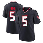 Kooe H.Texans #5 Jalen Pitre Player Navy Team Home Game Stitched Jerseys