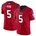 Kooe H.Texans #5 Jalen Pitre Player Red Limited Vapor F.U.S.E. Home Game Stitched Jerseys