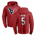 Kooe H.Texans #5 Jalen Pitre Player Red Pro Line Pullover Hoodie Limited Game Stitched Jerseys