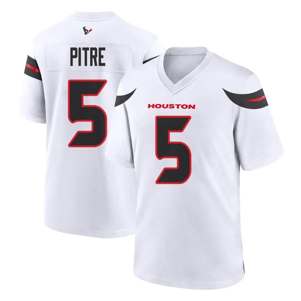Kooe H.Texans #5 Jalen Pitre Player White Home Game Stitched Jerseys