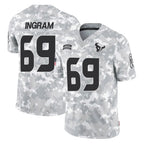 Kooe H.Texans #69 Ed Ingram Player Arctic Camo Salute To Service Limited Game Stitched Jerseys