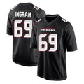 Kooe H.Texans #69 Ed Ingram Player Carbon Black Fashion Home Game Stitched Jerseys