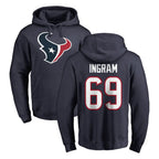 Kooe H.Texans #69 Ed Ingram Player Navy Pro Line Pullover Hoodie Limited Game Stitched Jerseys