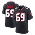 Kooe H.Texans #69 Ed Ingram Player Navy Team Home Game Stitched Jerseys