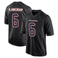Kooe H.Texans #6 Reed Blankenship Player Black Fashion Home Game Stitched Jerseys