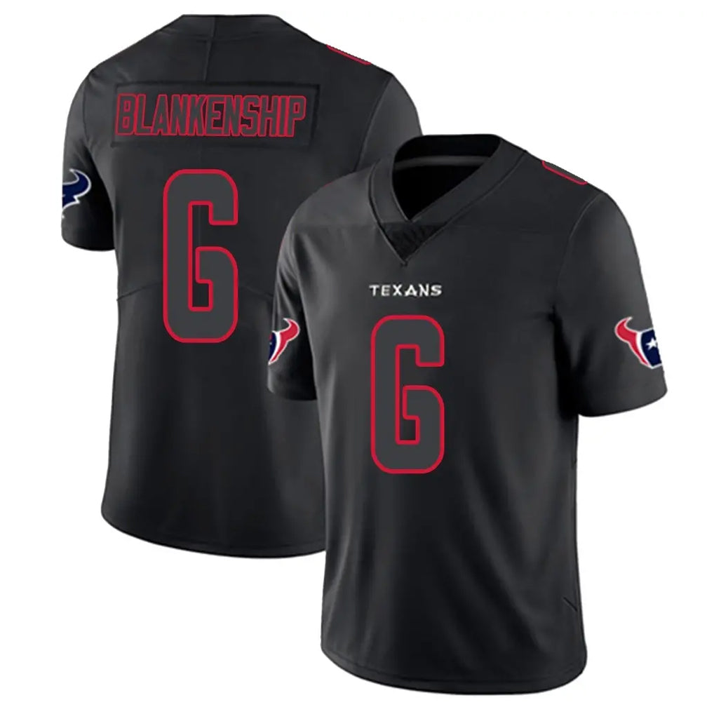 Kooe H.Texans #6 Reed Blankenship Player Black Impact Limited Game Stitched Jerseys