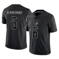 Kooe H.Texans #6 Reed Blankenship Player Black Reflective Limited Game Stitched Jerseys