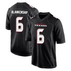 Kooe H.Texans #6 Reed Blankenship Player Carbon Black Fashion Home Game Stitched Jerseys