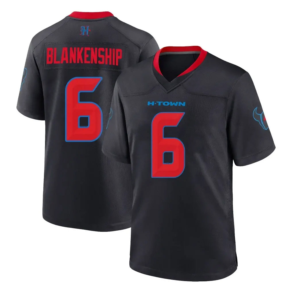Kooe H.Texans #6 Reed Blankenship Player Navy 2nd Alternate Home Game Stitched Jerseys