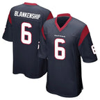 Kooe H.Texans #6 Reed Blankenship Player Navy Home Game Stitched Jerseys