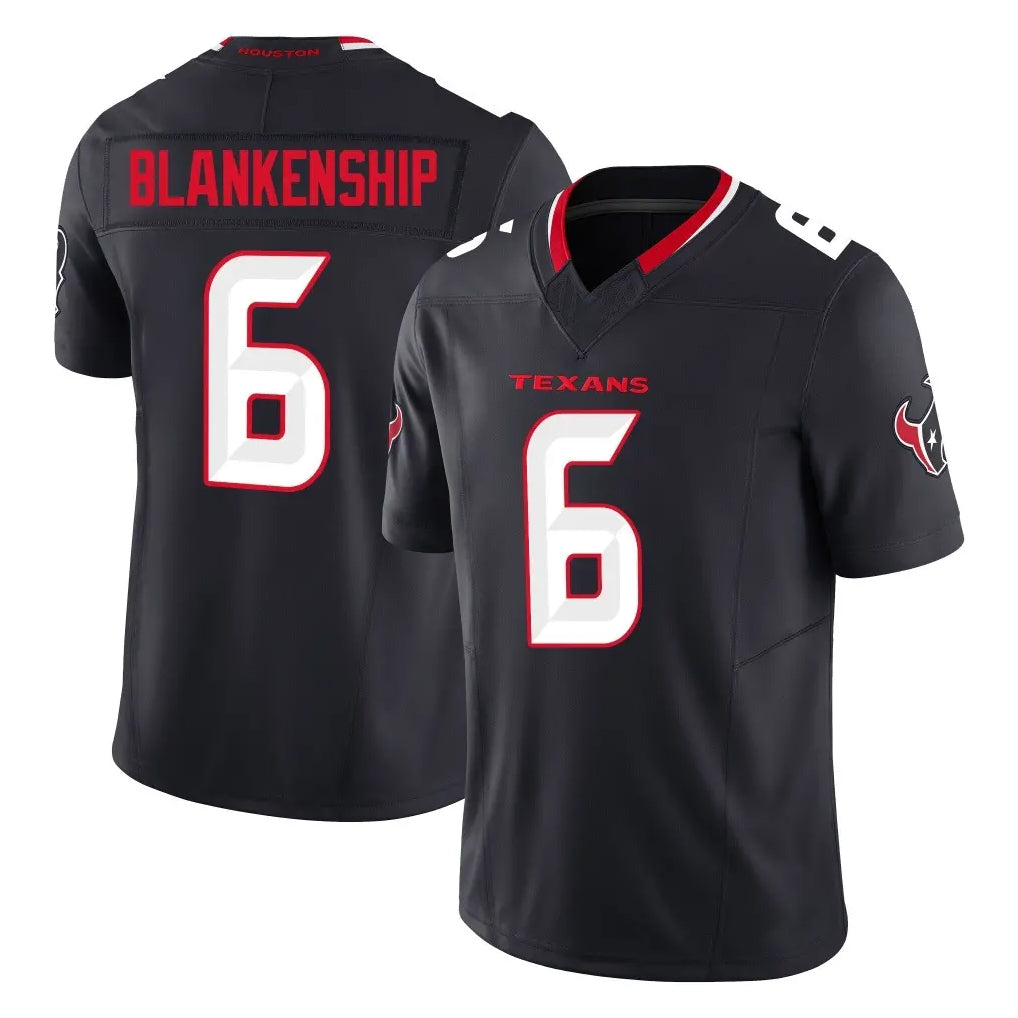 Kooe H.Texans #6 Reed Blankenship Player Navy Limited Alternate Vapor F.U.S.E. Home Game Stitched Jerseys