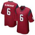 Kooe H.Texans #6 Reed Blankenship Player Red Home Game Stitched Jerseys