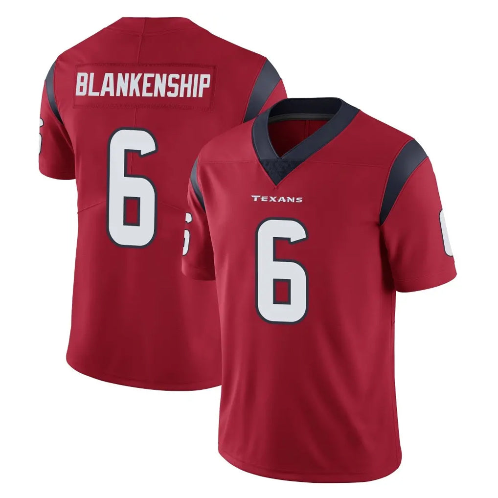 Kooe H.Texans #6 Reed Blankenship Player Red Limited Vapor Untouchable Home Game Stitched Jerseys