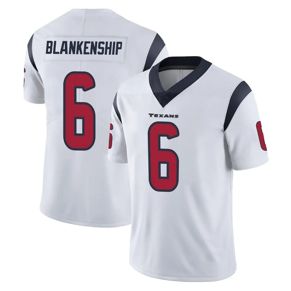 Kooe H.Texans #6 Reed Blankenship Player White Limited Vapor Untouchable Home Game Stitched Jerseys