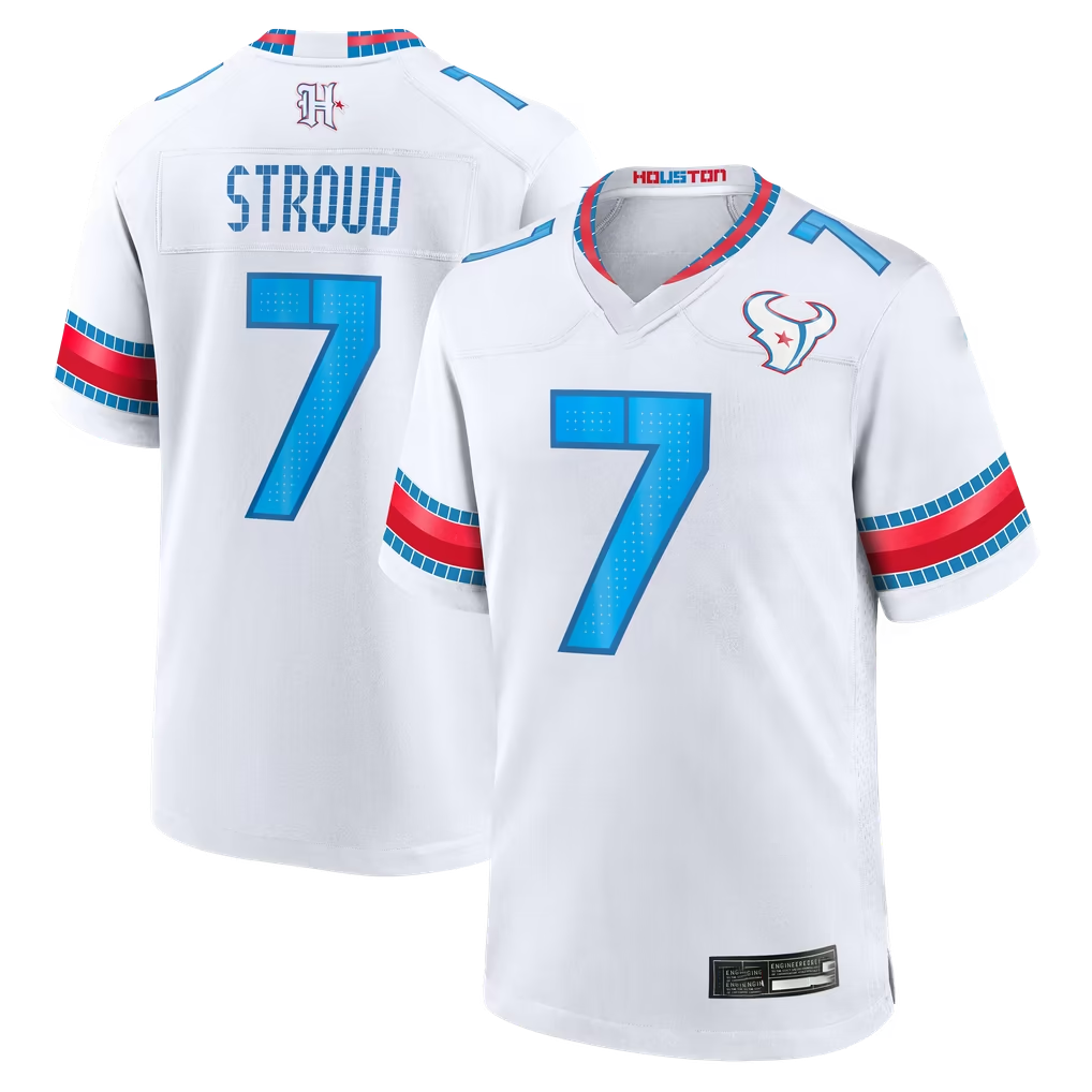 Kooe H.Texans #7 C.J. Stroud White 2026 Rivalries Collection Game Stitched Jerseys